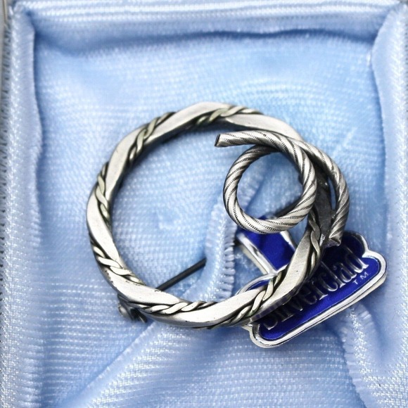 Vintage Prestige Silverclad Circle Pin Brooch Store Stock Original Box - Hey Viv - Picture 5 of 7